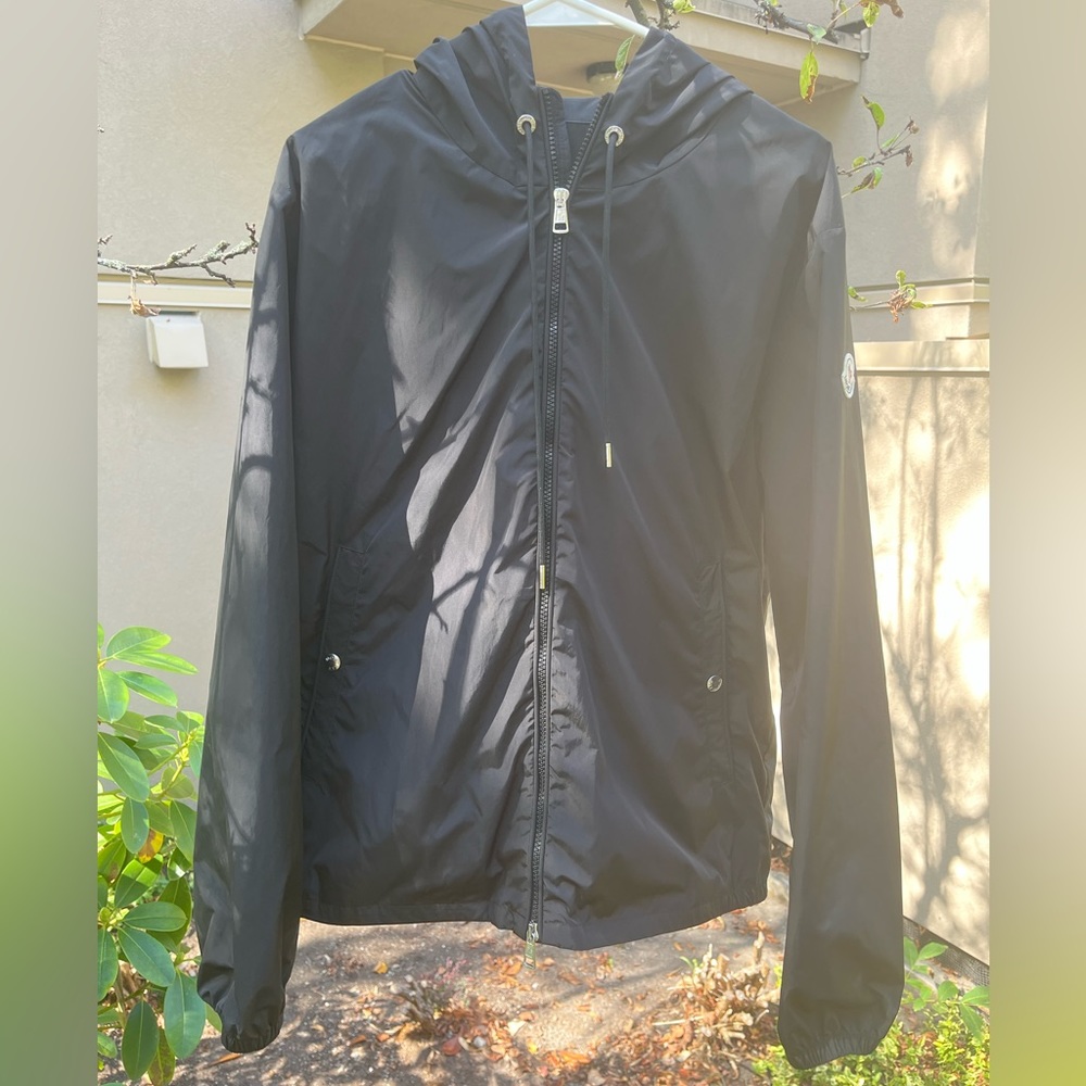 Black Moncler Raincoat